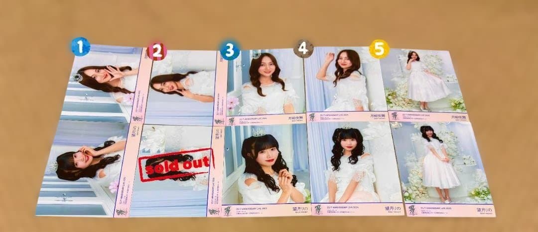 ナナニジ anniversary live 2025　ドレス衣装　ブロマイド