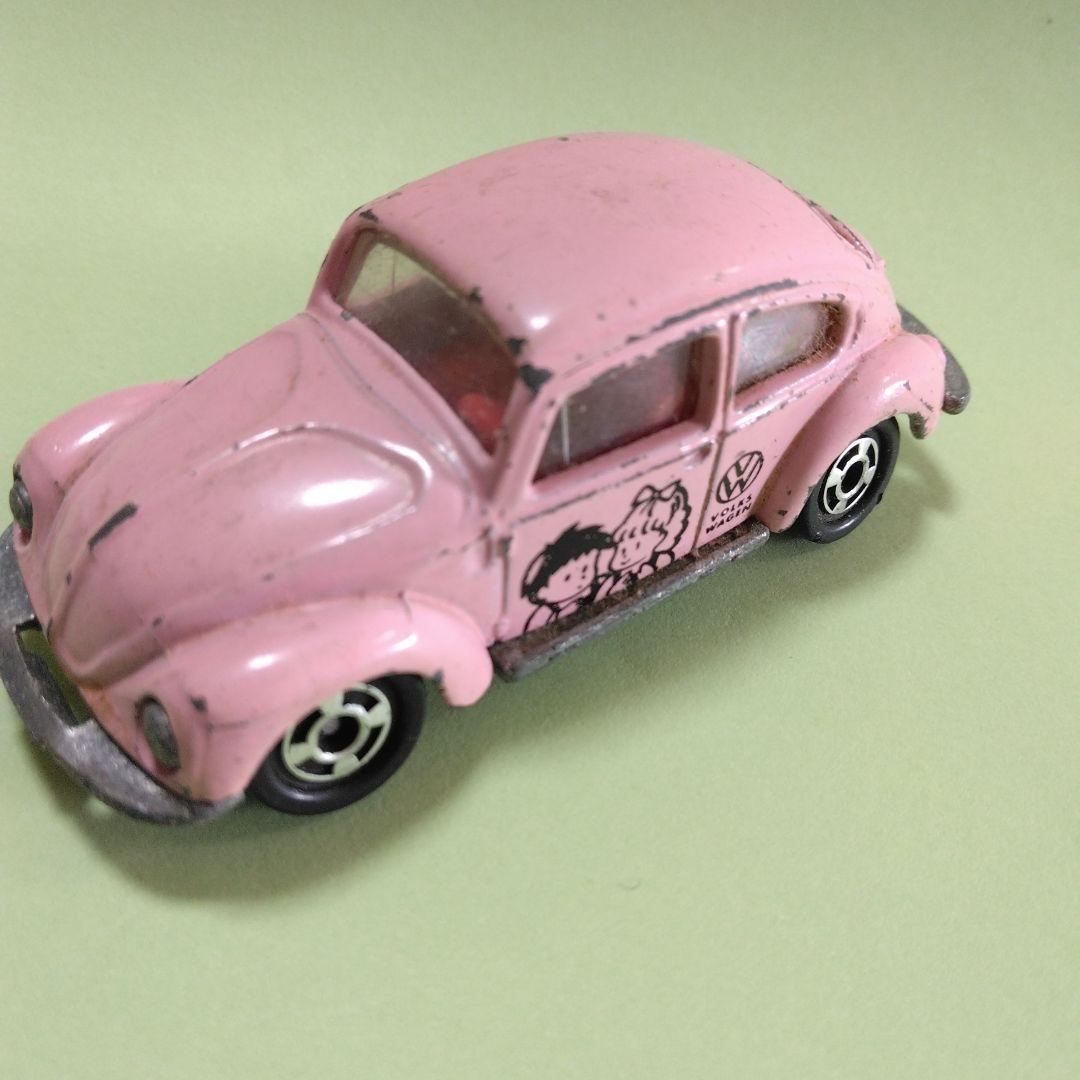 トミカ No.F20 1977 フォルクスワーゲン ビートル ピンク ミニカー