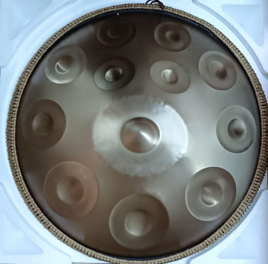 ハンドパン 56センチ 12音 A＝432Hz 音程合ってますゴールド 音きれい