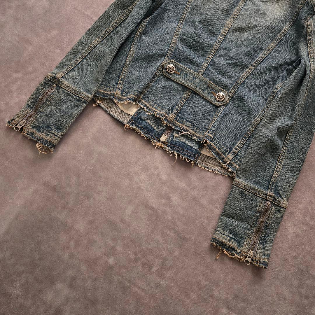 ナポレオンジャケット デニム y2k グランジ ギャル 平成 ブルゾン