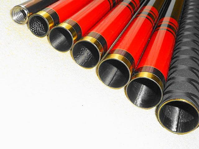 がま磯 たもの柄 マスターモデル 730】レア超美品7.3m！熱収縮