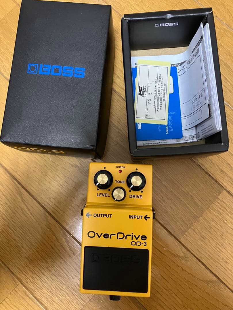 ほぼ新品BOSS OverDrive OD-3 Amazon.com: BOSS OD-3 Overdrive Guitar Pedal (OD-3), gold, meduim
