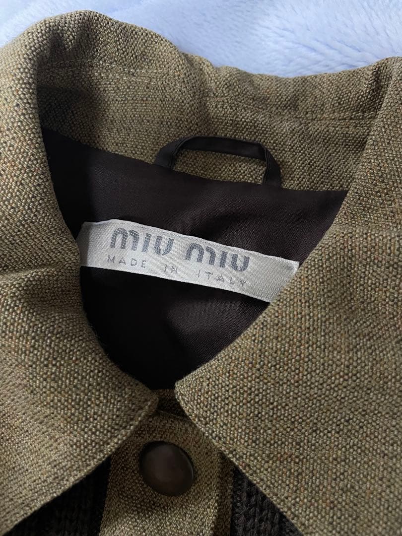 MIU MIU 1999fw Rib Trucker Jacket - メルカリ