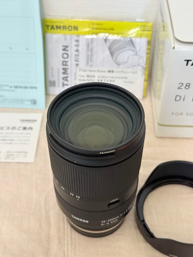【極美品】TAMRON 28-200mm F2.8-5.6 Di III RXD