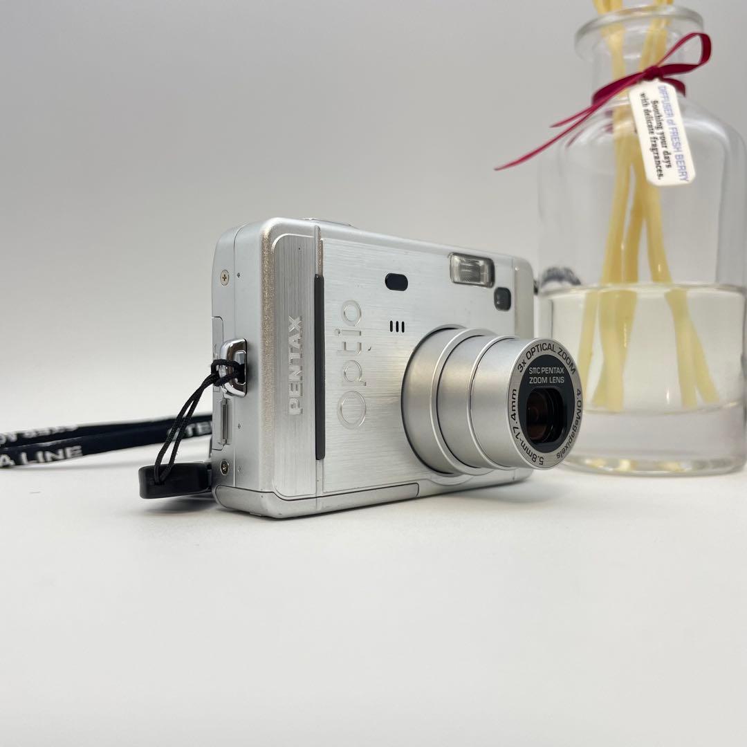 動作確認済✨PENTAX Optio S40✨スマホ転送OK 単三電池 可愛い