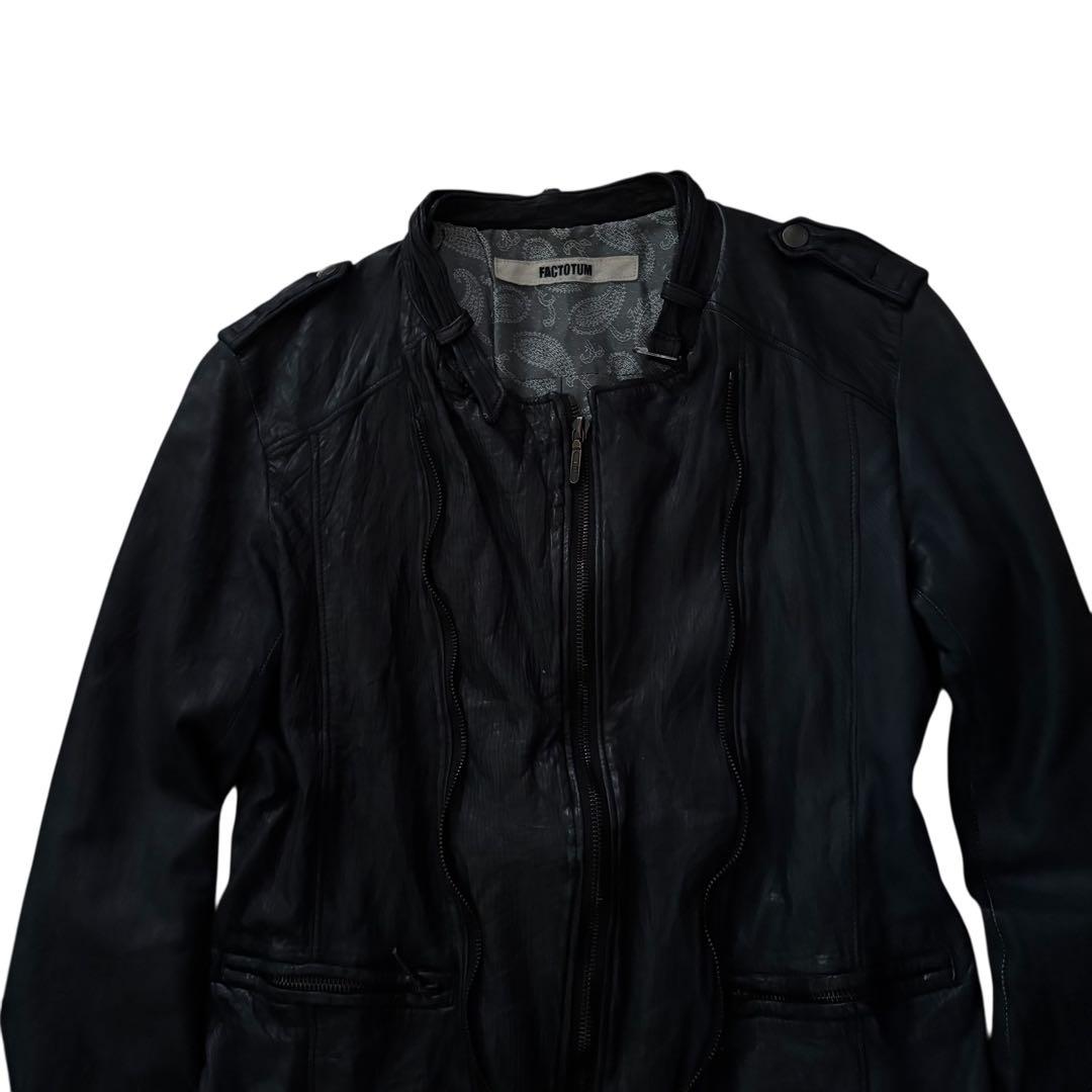 archive FACTOTUM Leather rides jacket - メルカリ