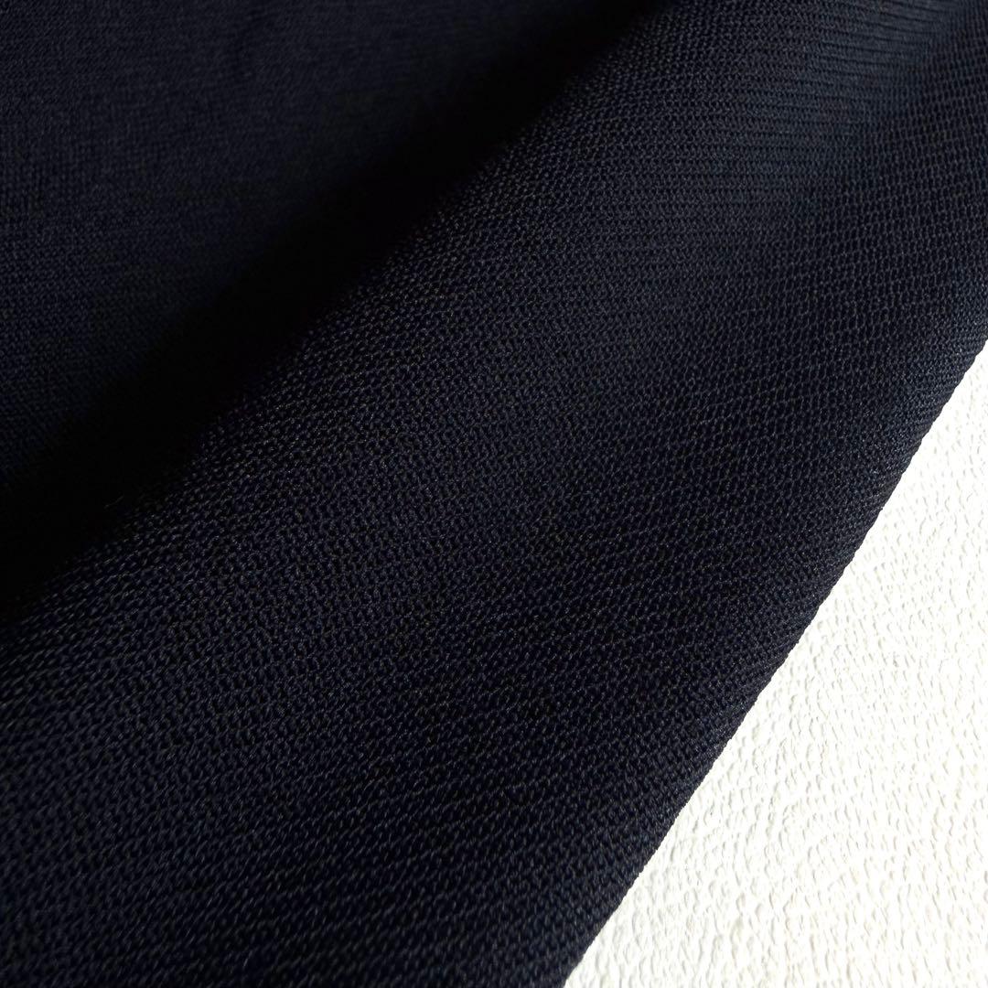 《美品》 コムデギャルソン オム ドゥ ポリ縮 トレンチコート ネイビー S