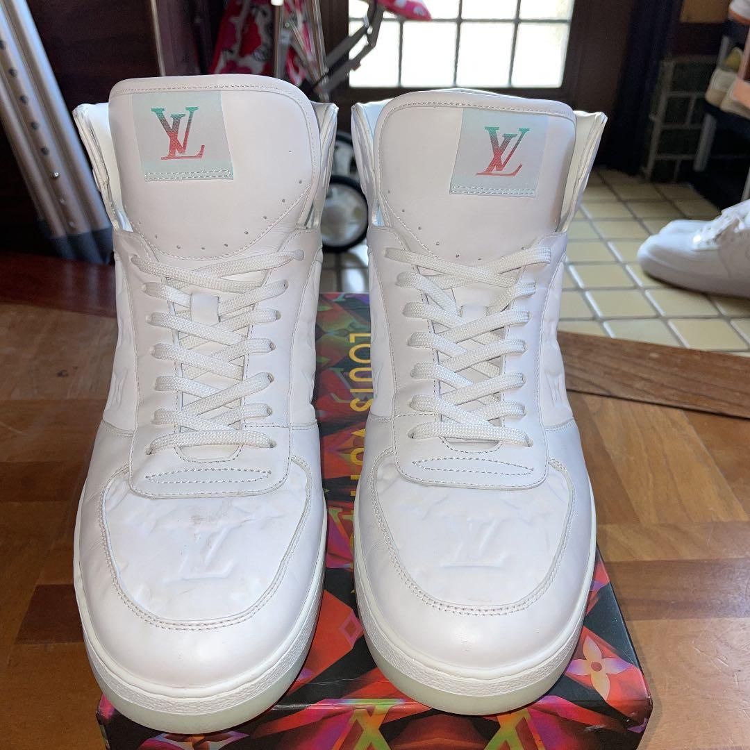 ルイヴィトン ハイカットスニーカー 白 8.5 美品 - メルカリ