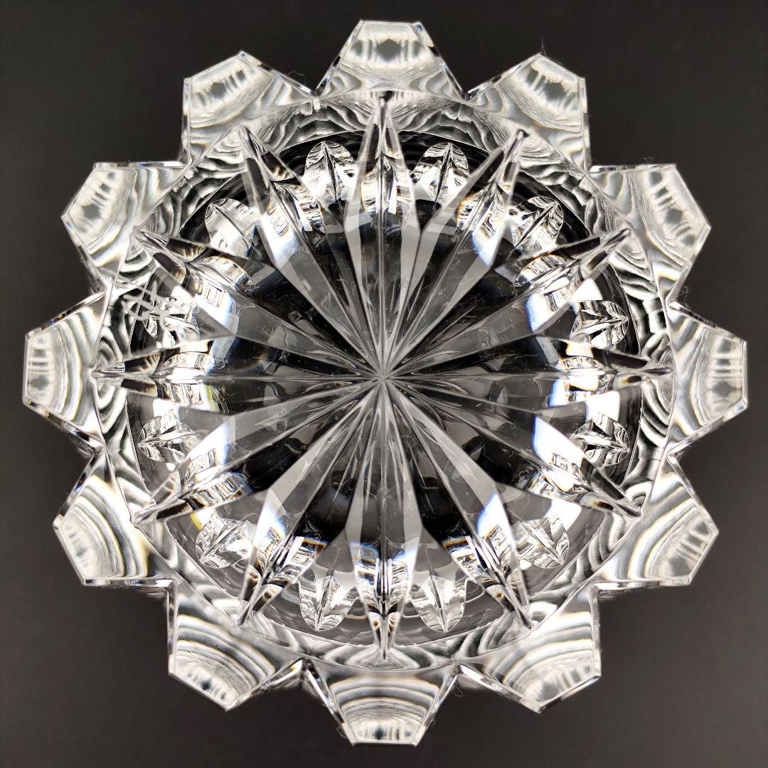 超希少品✦ホヤクリスタル HOYA 佐々文夫サイン有（切子、江戸切子