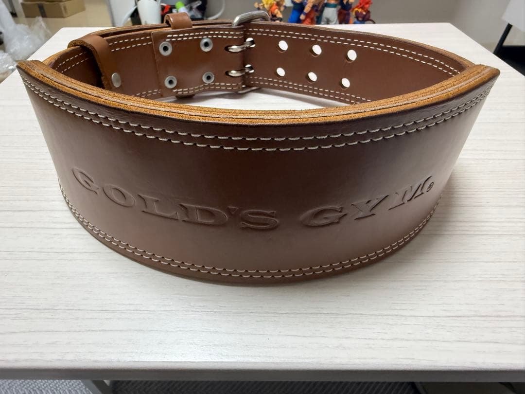 ゴールドジム プロレザーベルト 2本ピン 10mm厚 M - メルカリ