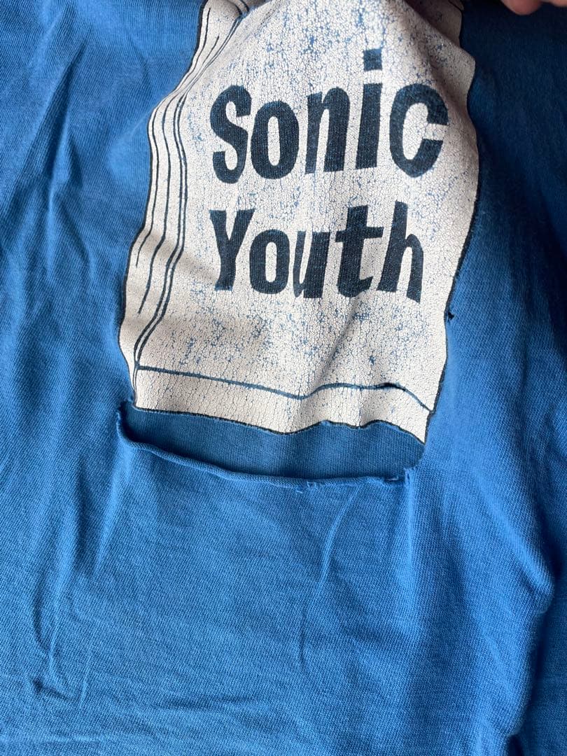 90〜00'sヴィンテージバンドtシャツSonic Youth Tシャツ 青
