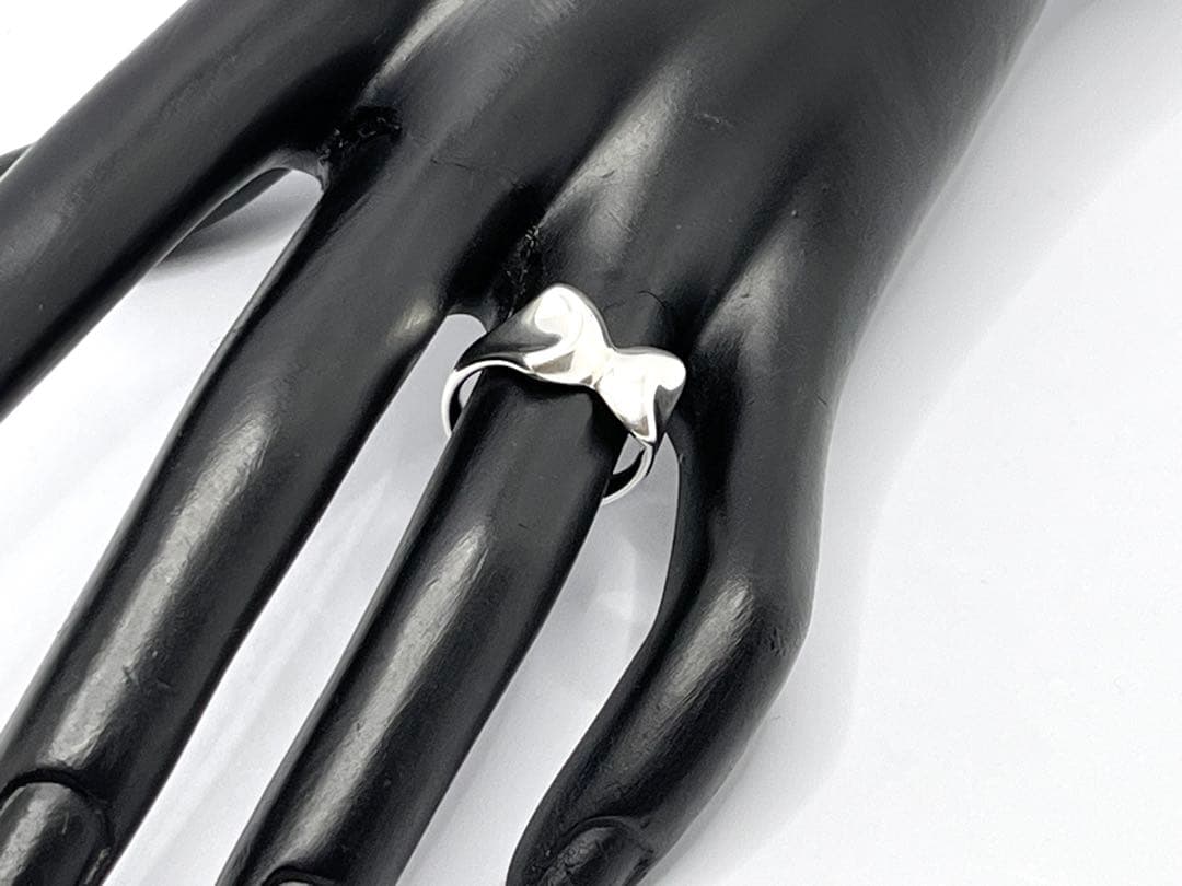 c631 希少 美品 ティファニー リボン エルサ・ペレッティ リング 925