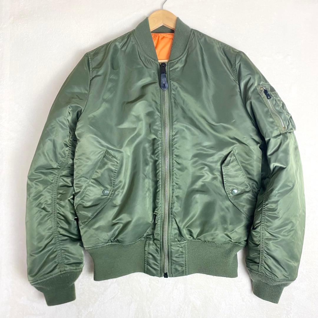 アルファインダストリーズ MA-1リバーシブル Lサイズ y2k 00s カーキ