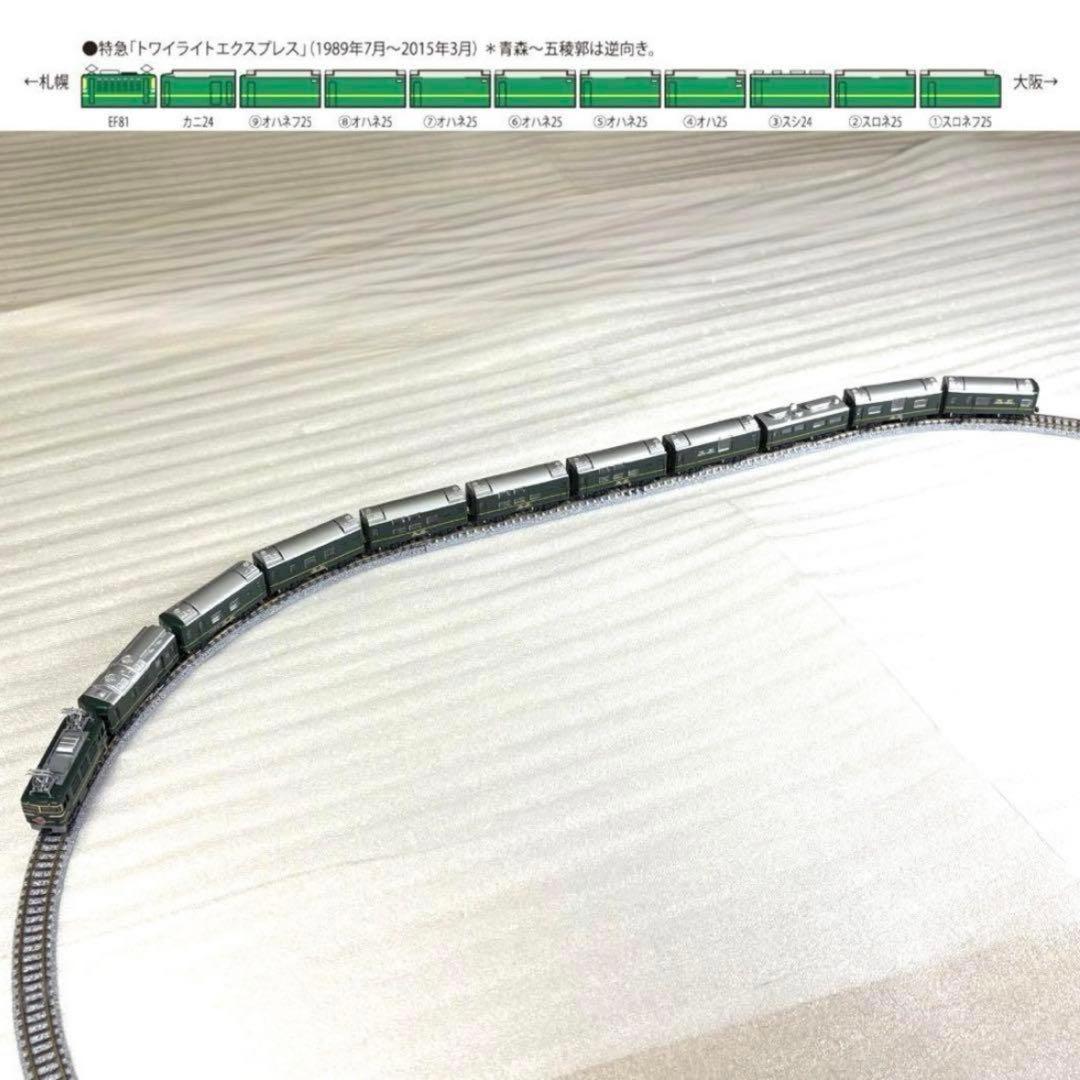 Bトレイン トワイライトエクスプレスフル編成＋EF81、DD51N化機関車動力化