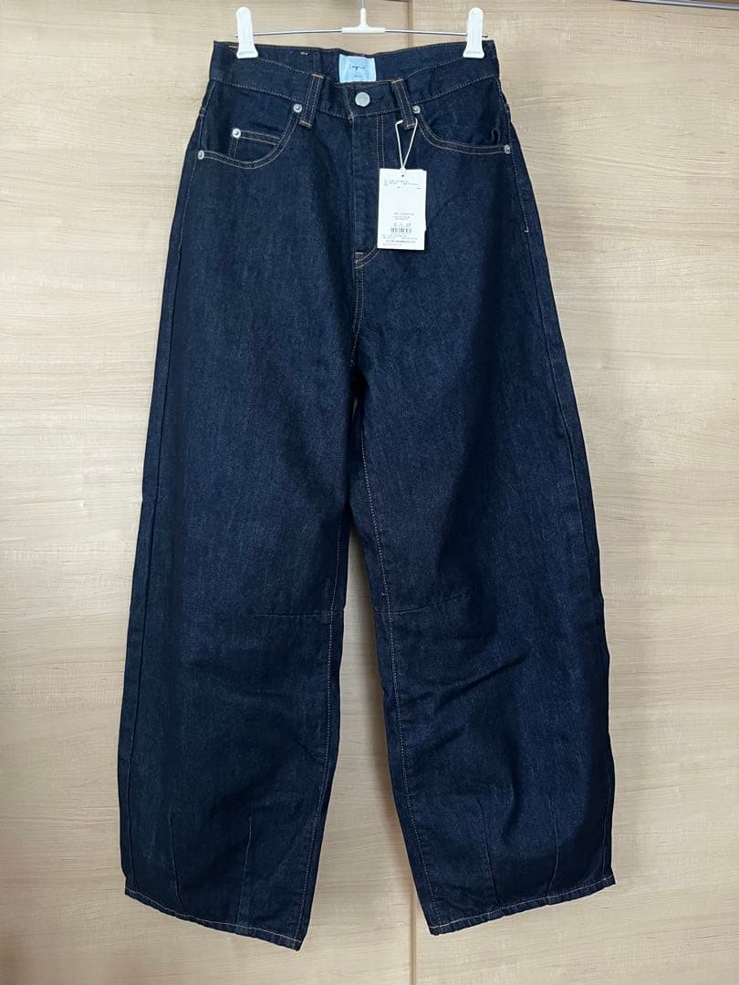 新品未使用タグ付き】 アングリッド カーブルーズデニム インディゴ 24