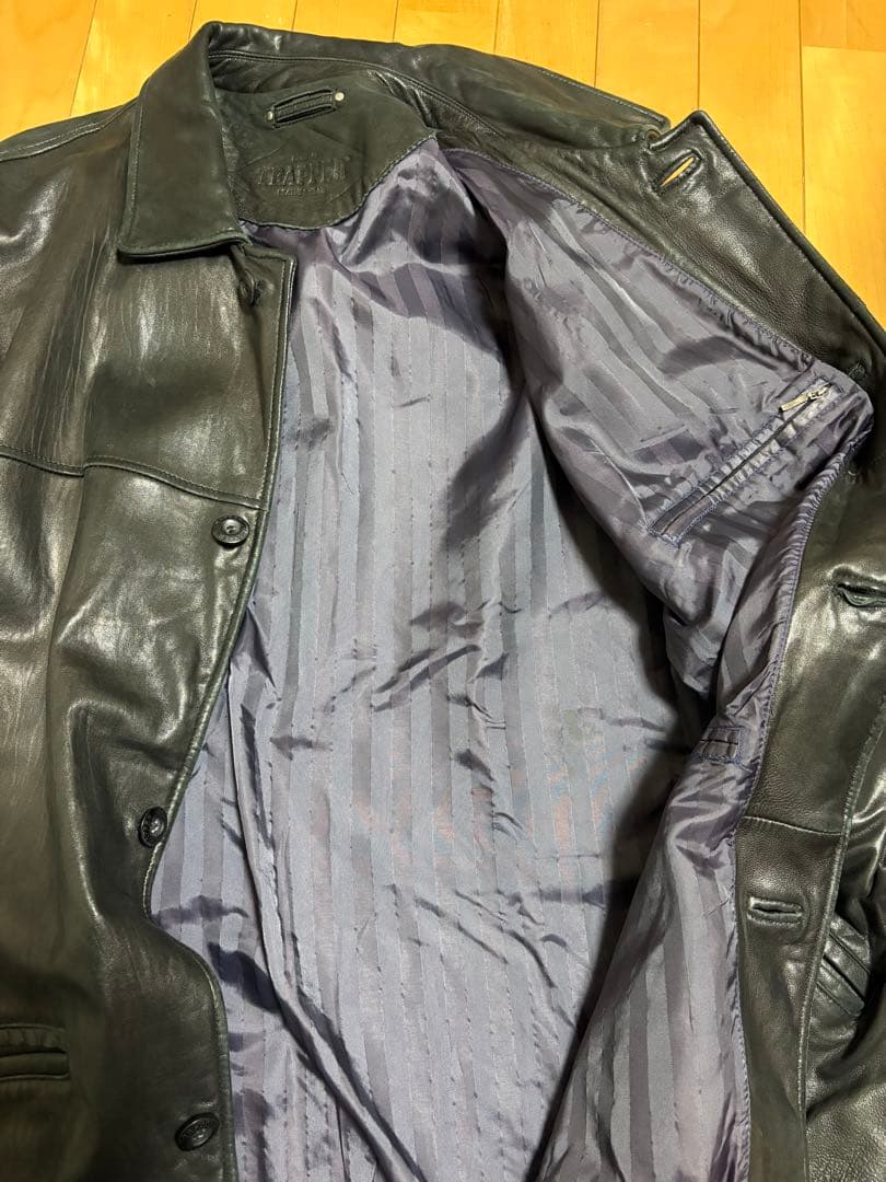 Euro vintage TRAPPER レザージャケット カーコート - メルカリ