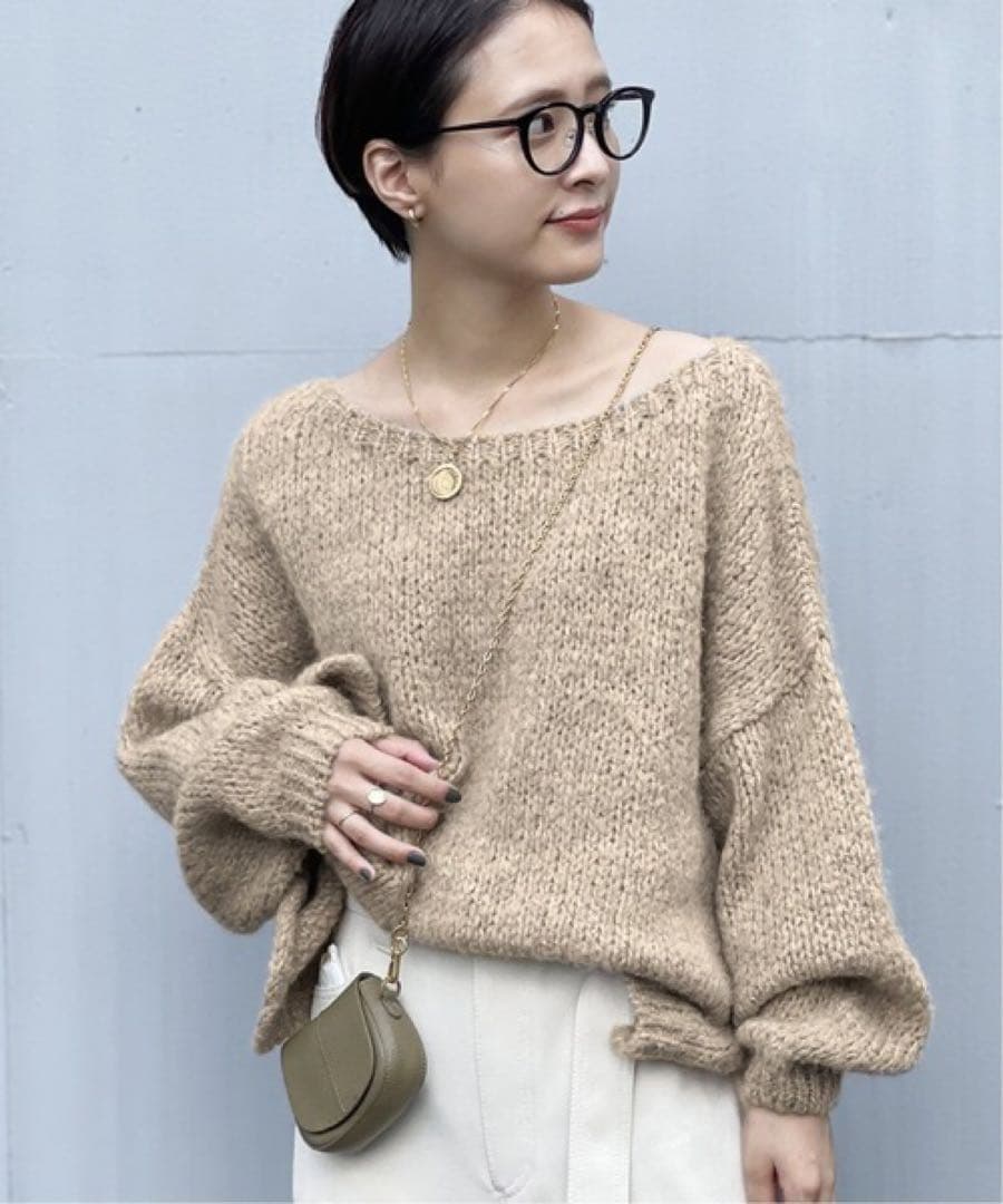 RN☆プロフ必読☆ 様専用 別注ボートネックスリットプルオーバー