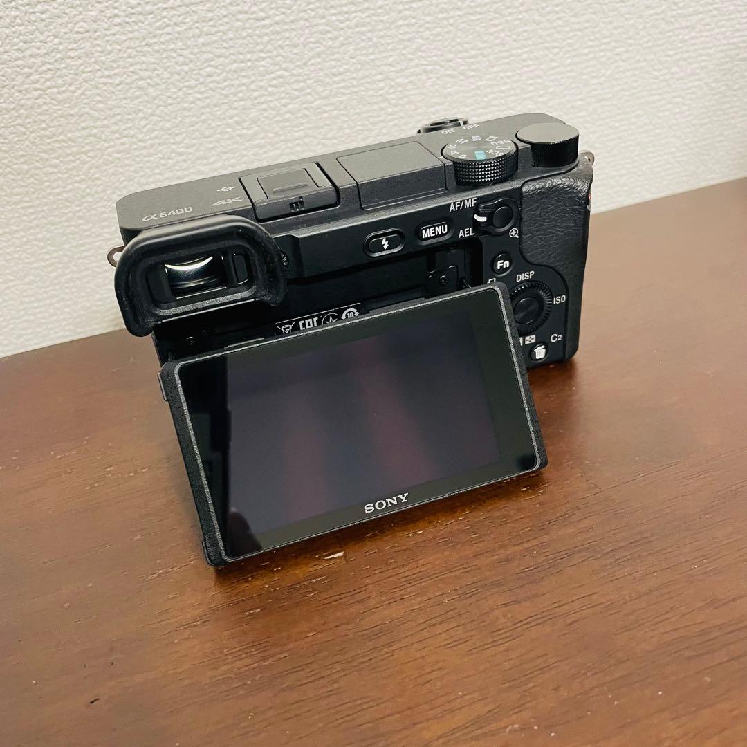 美品】α6400本体（シャッター回数770回）＋35mm単焦点レンズ＋三脚等