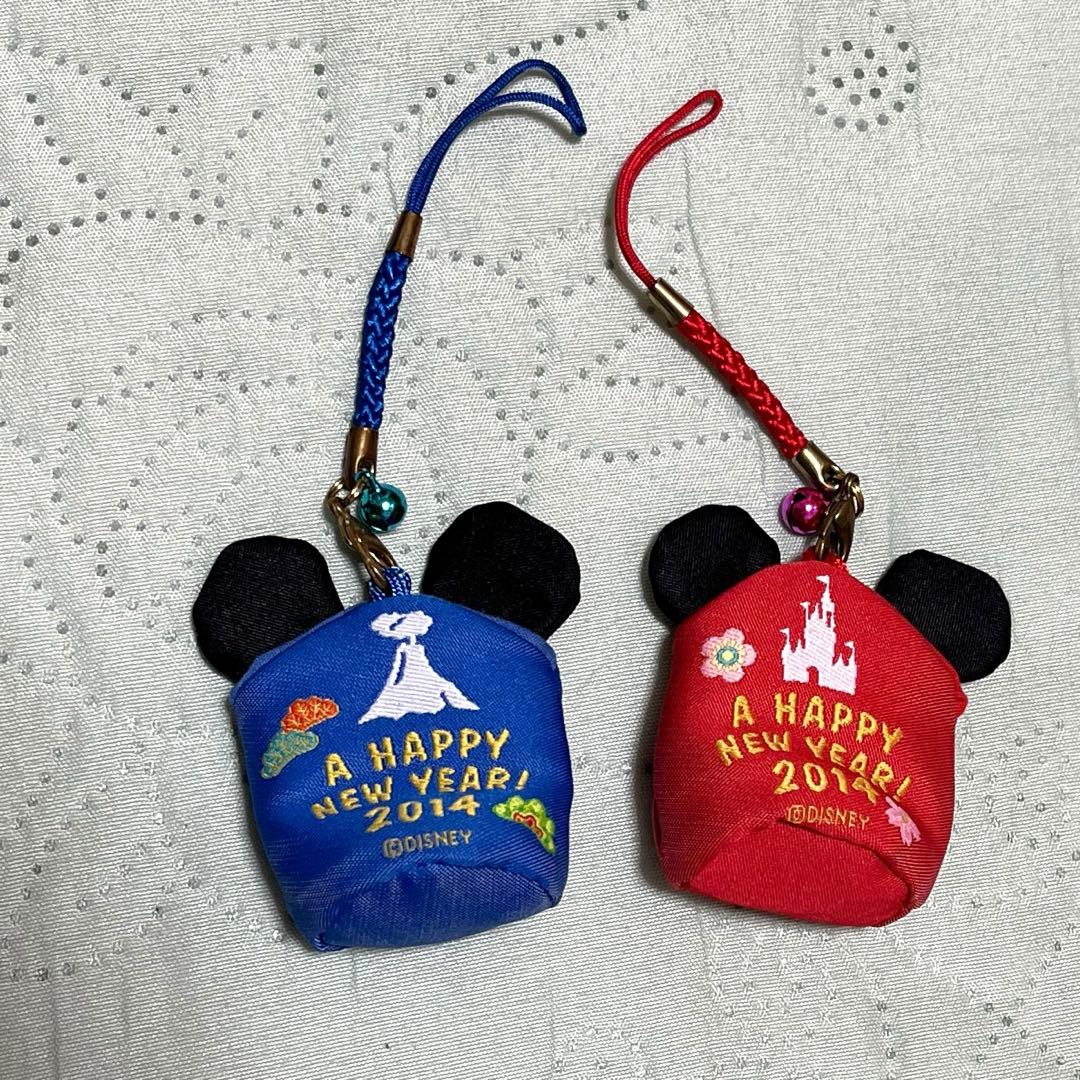 ミッキー&ミニー(根付け)ディズニーリゾート 15点 おまけストラップセット1点