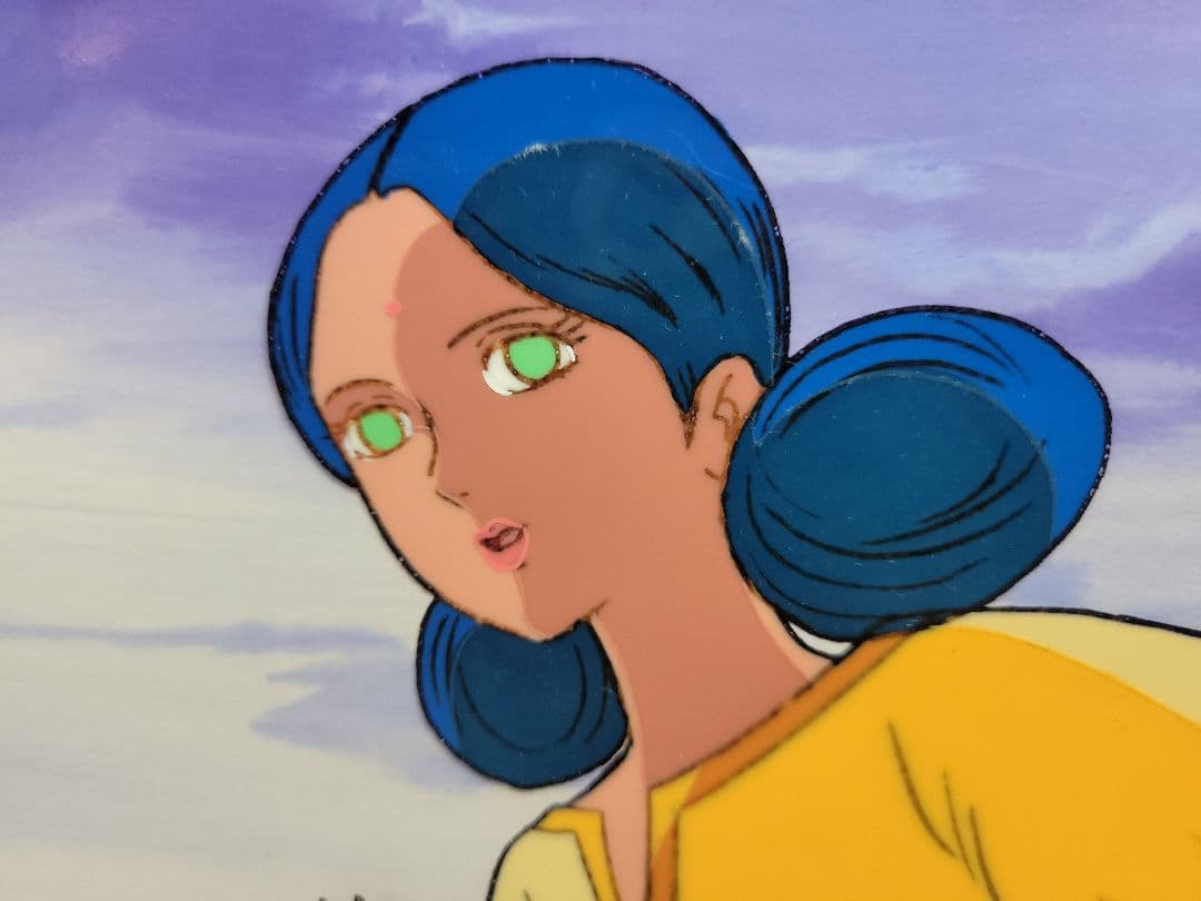 「機動戦士ガンダム」セル画　ララァ・スン　#３４　欠番カット？　アムロ追加オマケ