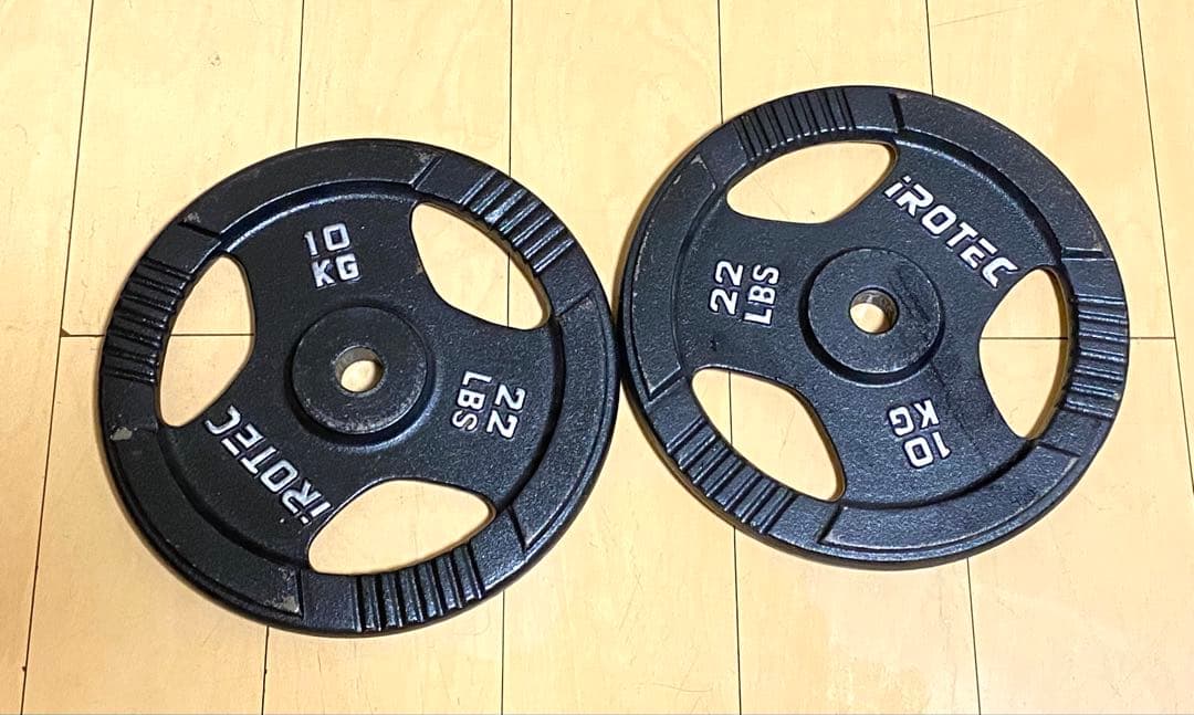 IROTEC 10kg ダンベルプレート 2枚セット - メルカリ