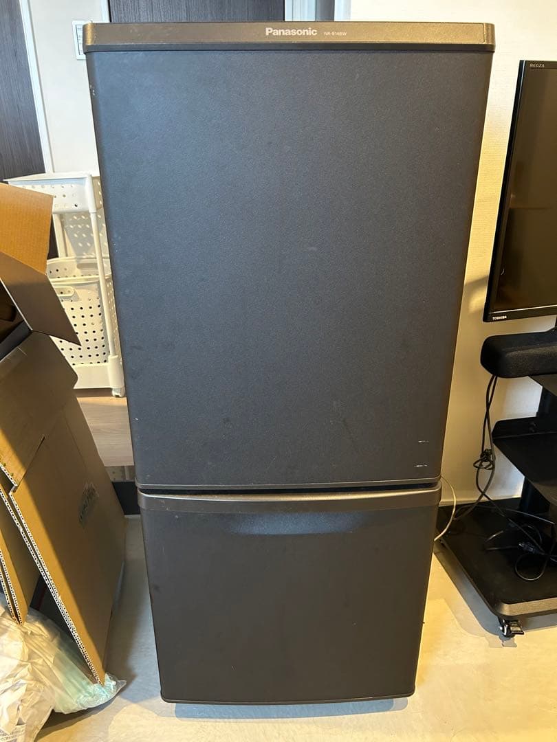 Panasonic NR-B14BW-T 2ドア 冷蔵庫 NR-B14BW-T 冷蔵庫 マットビターブラウン [138L /2ドア /右開きタイプ