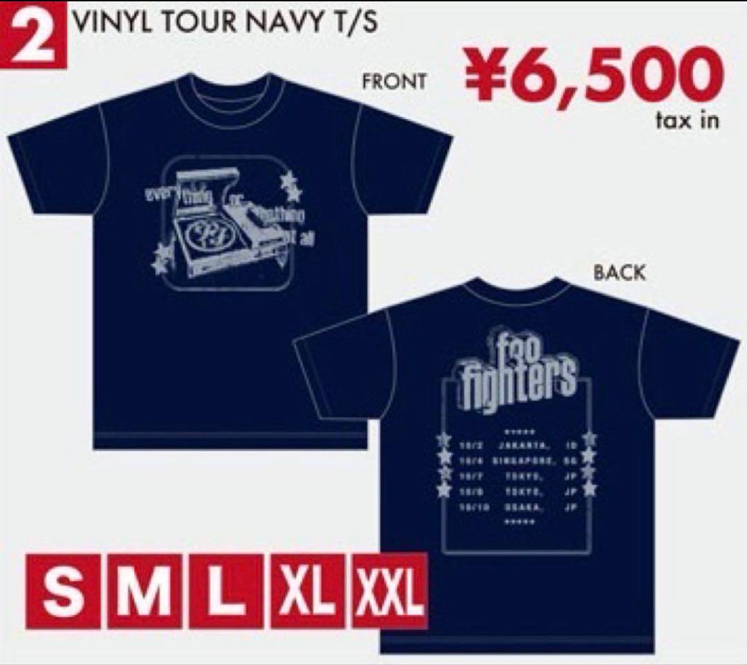 【会場限定】Foo Fighters VINYL TOUR NAVY XL