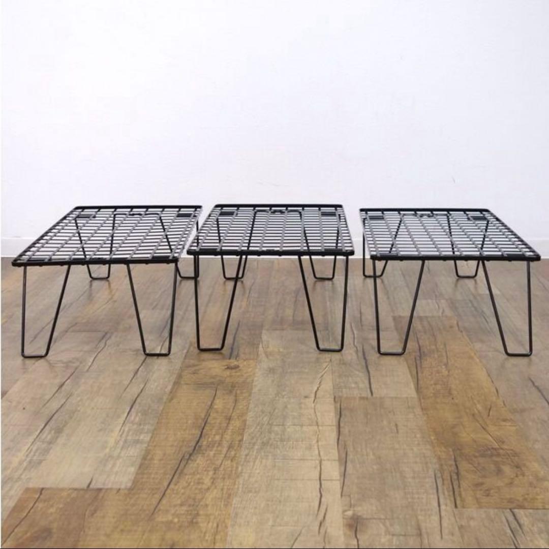 ユニフレーム　フィールドラック3台セット UNIFLAME（ユニフレーム） アウトドアスタンド フィールドラック 3点