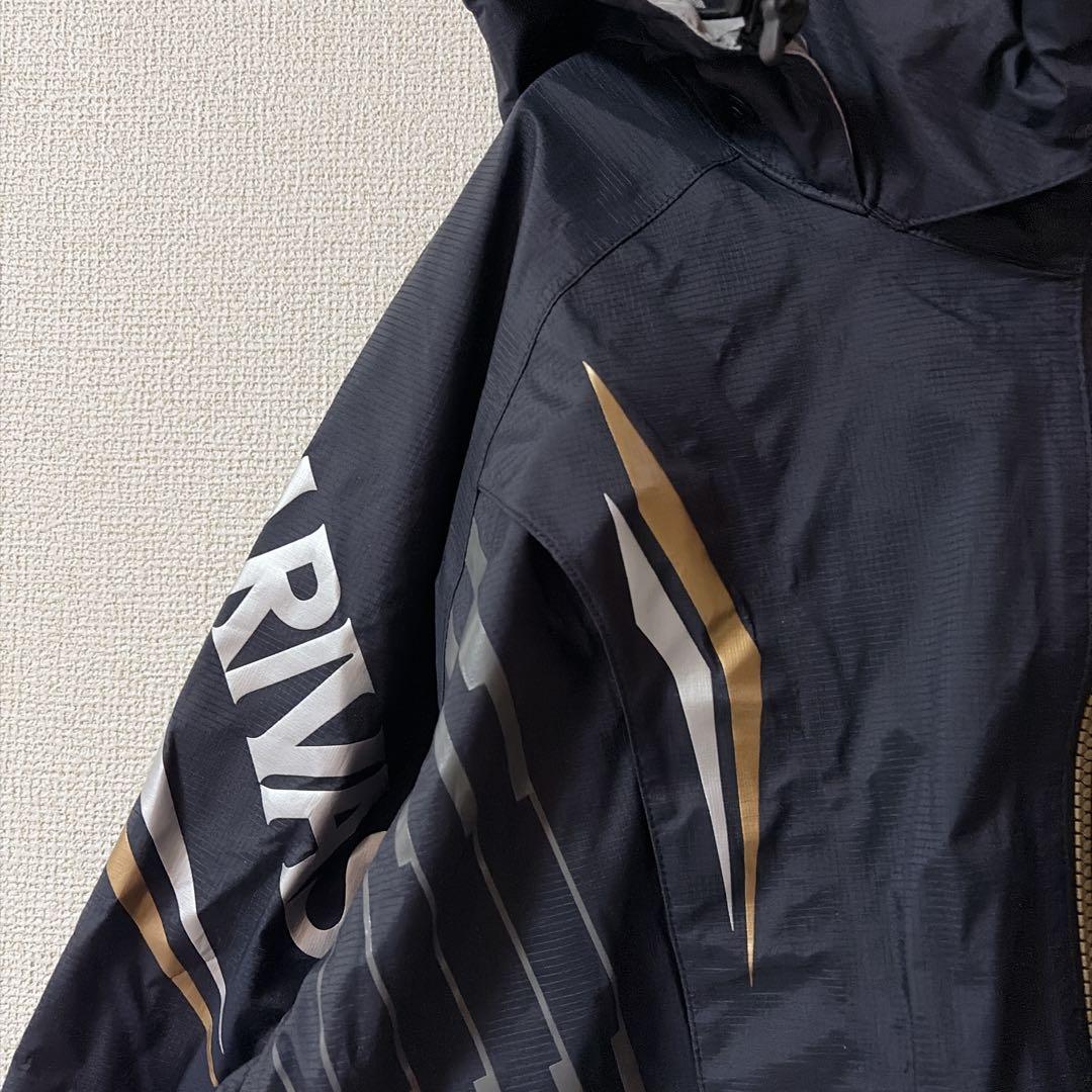 VARIVAS 】バリバス ドライアーマー フード付きレインウェア 釣具 黒M