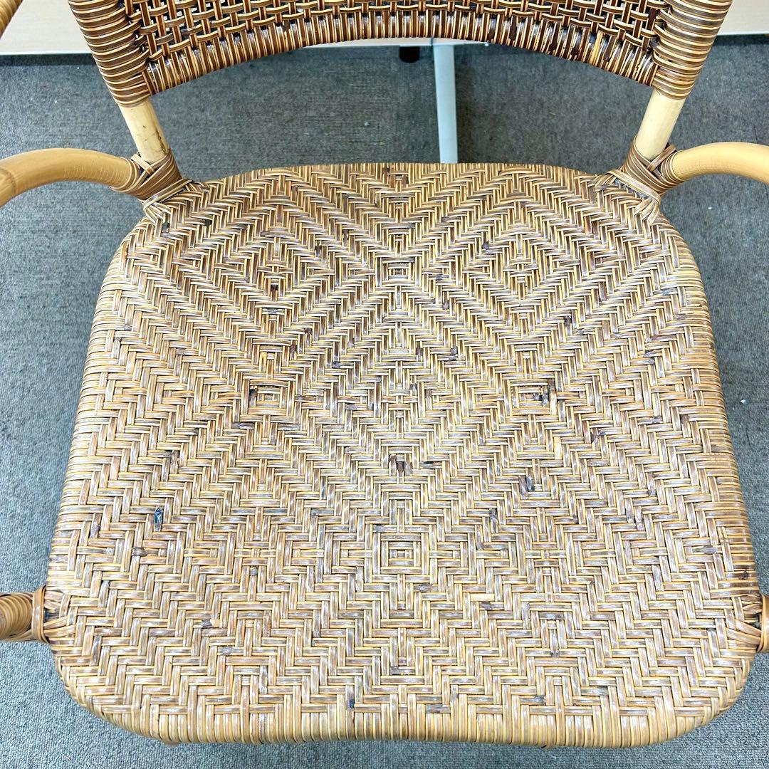 国産・高級】おみねらたん レトロラタン アームチェア - メルカリ