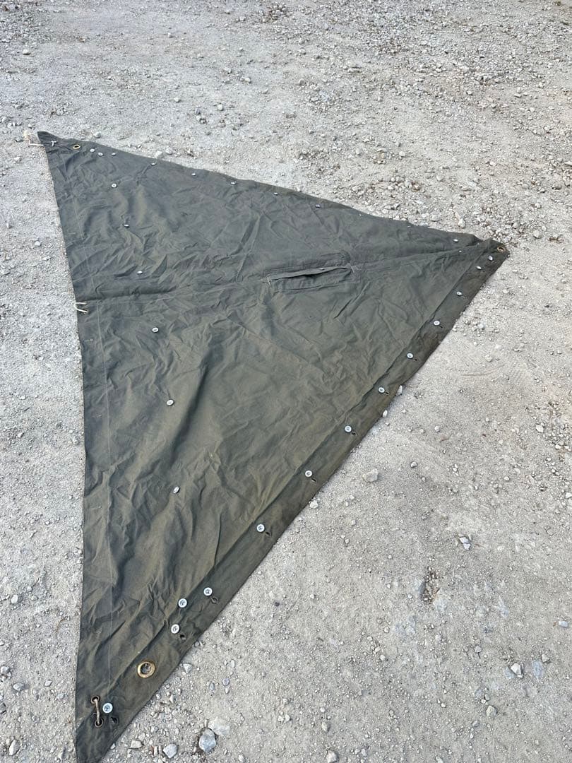 スウェーデン軍幕 初期グレー 5枚セット ポール付き - メルカリ