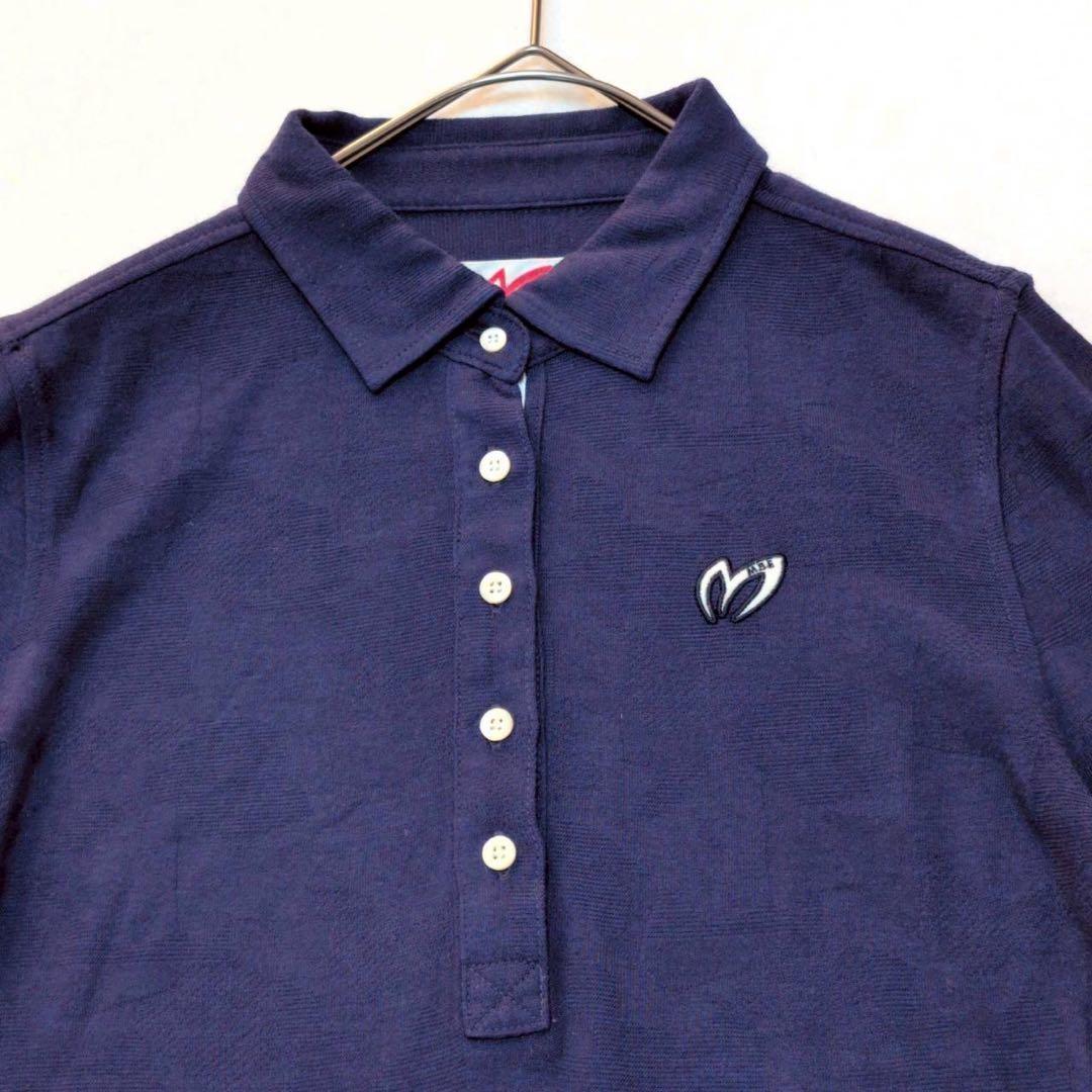 美品【マスターバニーエディション】ゴルフ 長袖ポロシャツ ロゴ刺繍