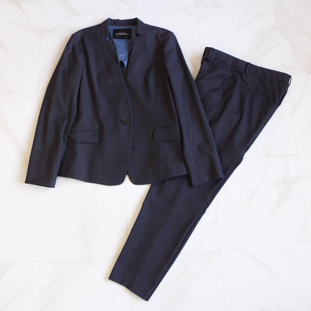 Green label relaxing Dギザミースーツ L ノーカラー 紺色 green label relaxing（グリーンレーベルリラクシング）の「[ 手洗い