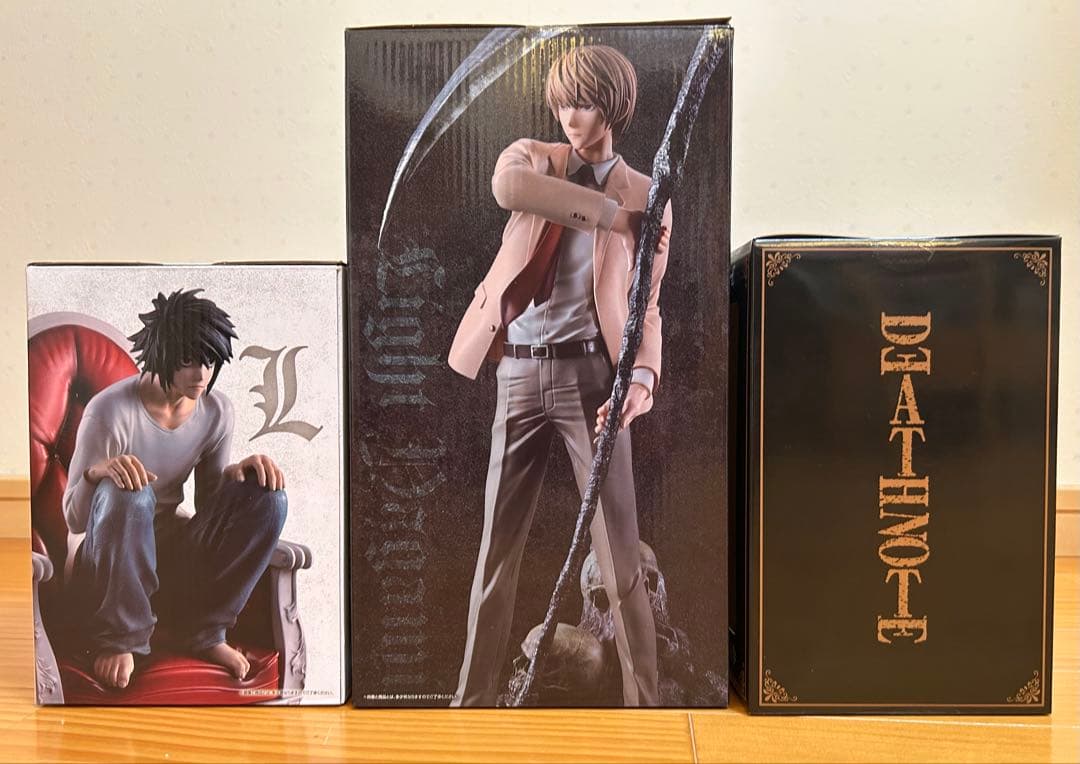 DEATH NOTE フィギュアセット 夜神月 L 弥海砂フィギュア - メルカリ