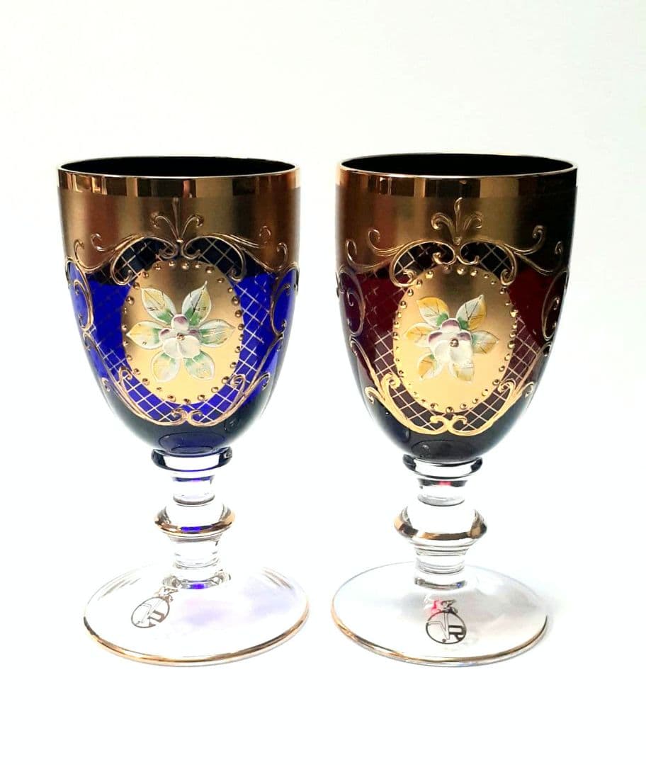 未使用・美品 】ラグーナムラノ ベネチアングラス 24金 金彩