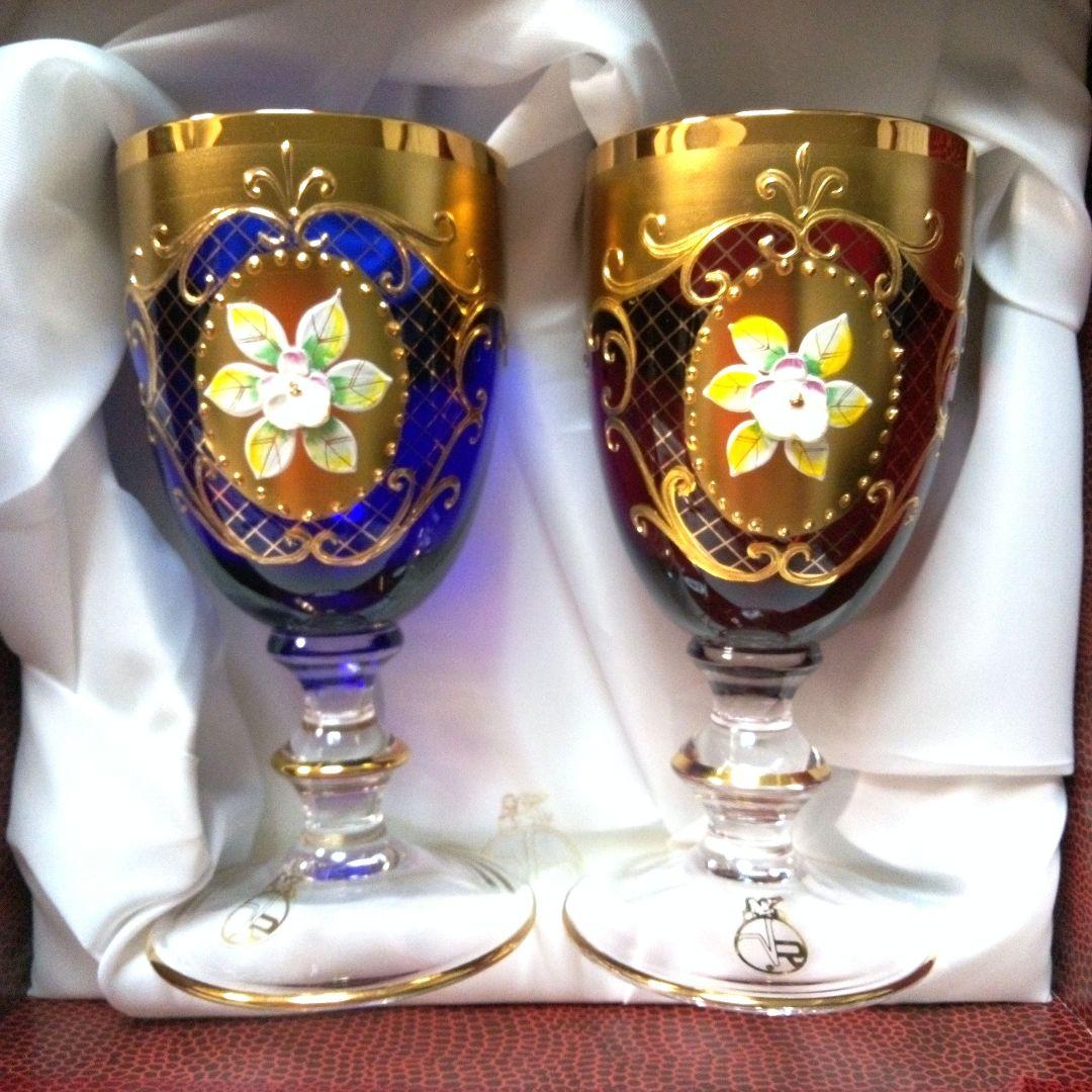 未使用・美品 】ラグーナムラノ ベネチアングラス 24金 金彩