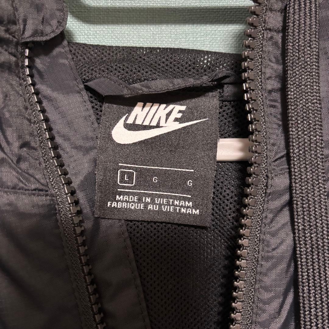 NIKE ブラック ウィンドブレーカー Lサイズ - メルカリ