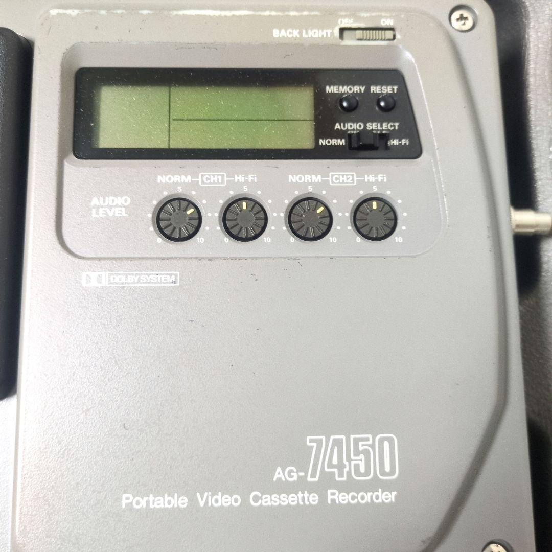 レトロ】パナソニック WV-F250 ビデオカメラ AG-7450 - メルカリ