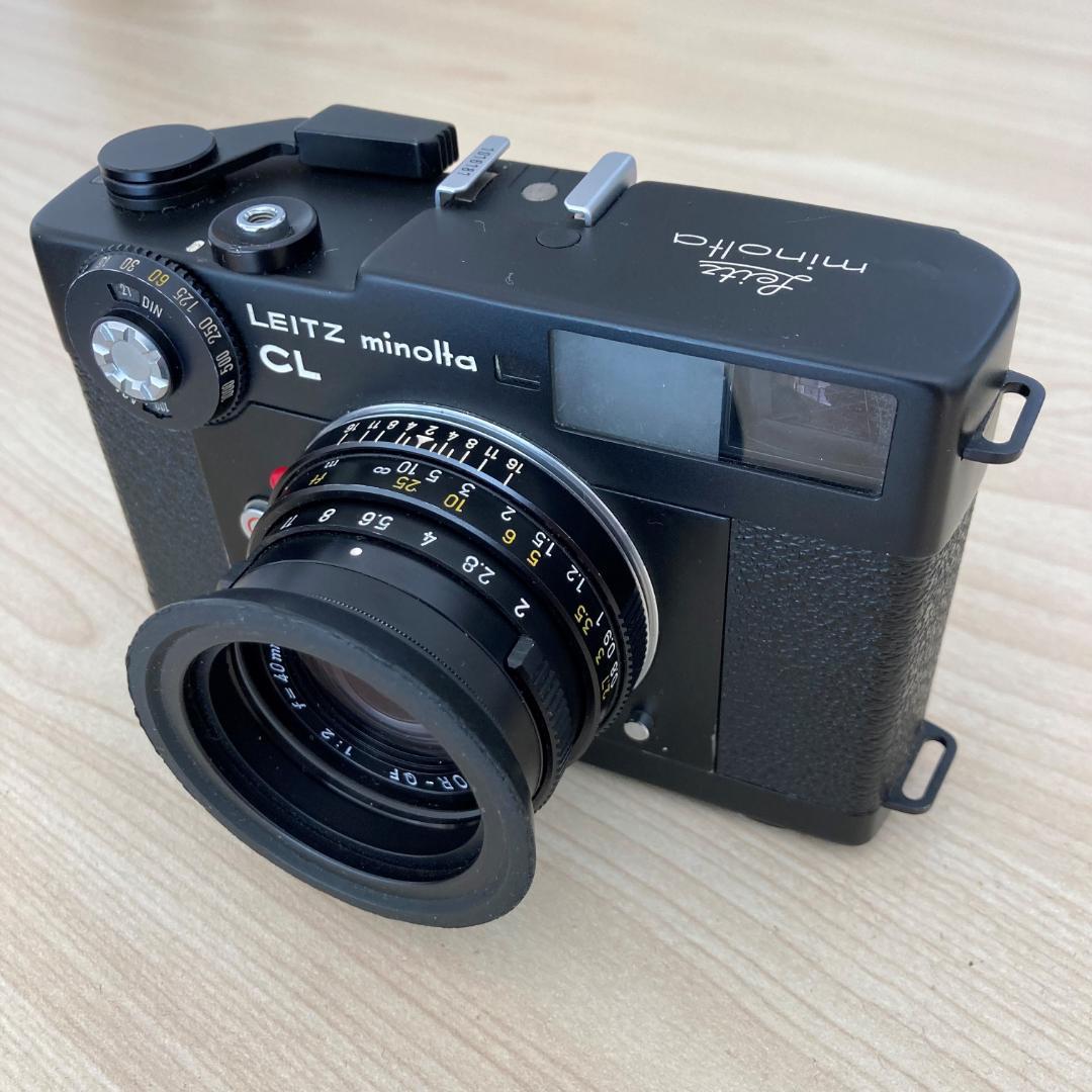 ライツミノルタCL MロッコールQF40mm F2付き Leitz Minolta CL + M-Rokkor 40mm f2 – FLASHBACK CAMERA