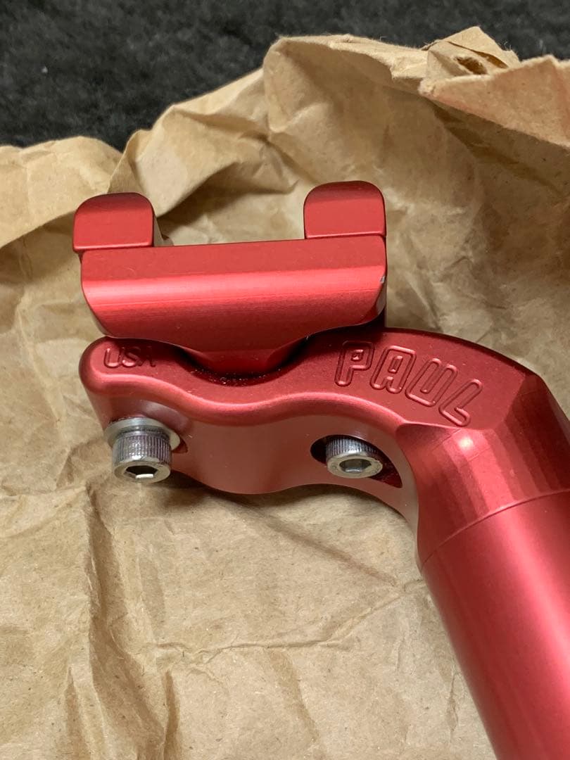 希少！paul シートポスト 27.2mm red！