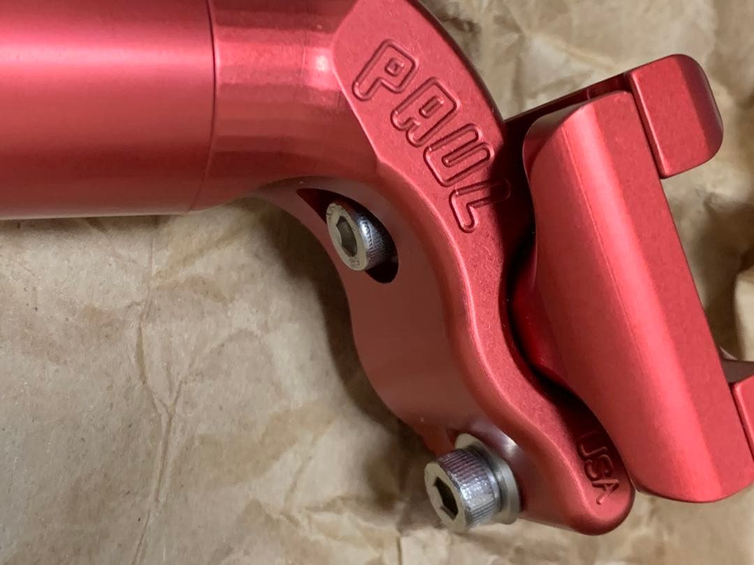 希少！paul シートポスト 27.2mm red！