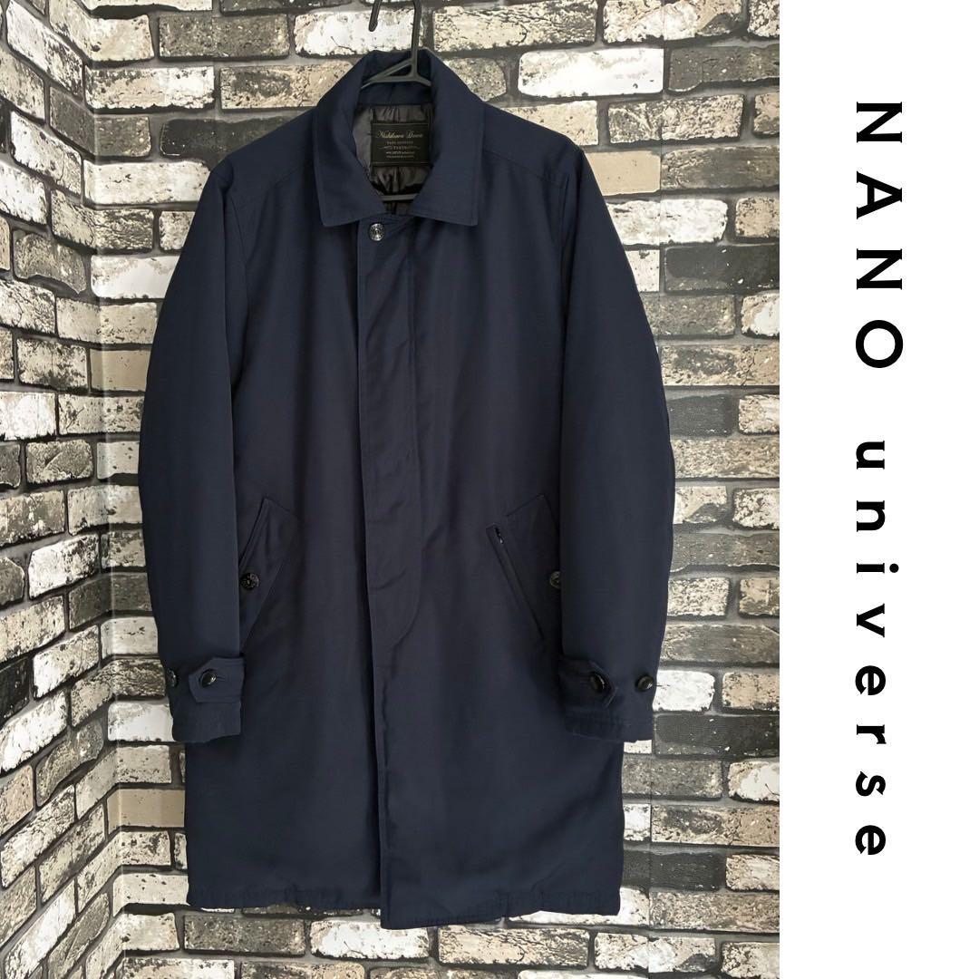 美品】ナノユニバース 西川ダウン コラボ ステンカラー ダウンコート