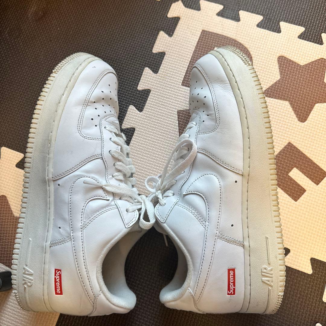 Nike Air Force 1 × Supreme ホワイト 27.5cm