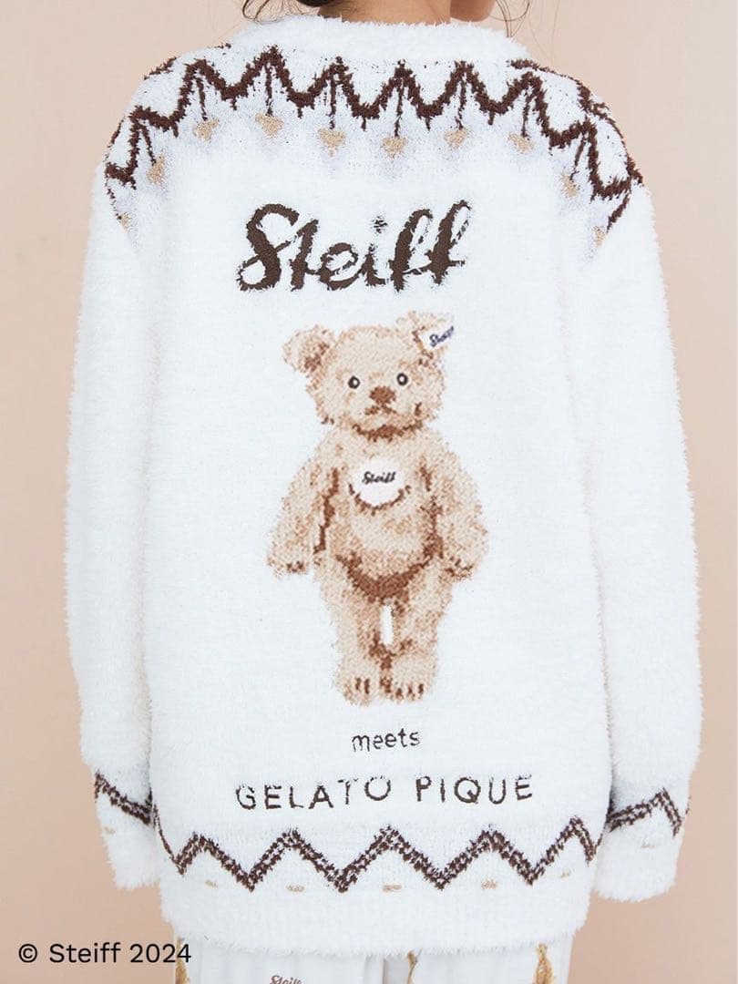 レア♡新品 ジェラートピケ【Steiff】フェアアイル柄カーディガン