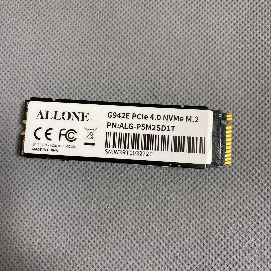 ジャンク品アローン(Allone) PS5用 SSD 1TB ブラック - メルカリ