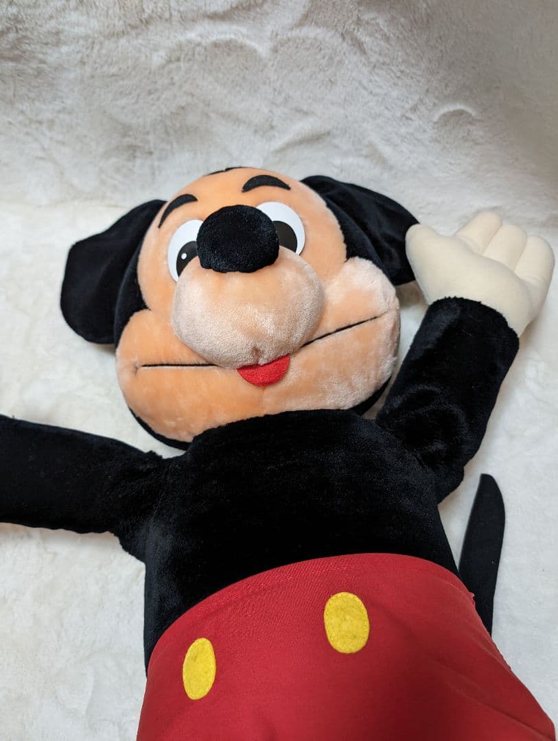 【美品】アメリカ　レトロ　ヴィンテージ　オールド　特大　ぬいぐるみ　ミッキー