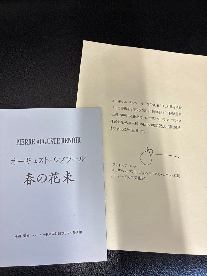 Bouquet de printemps ルノワール 春の花束　複製画