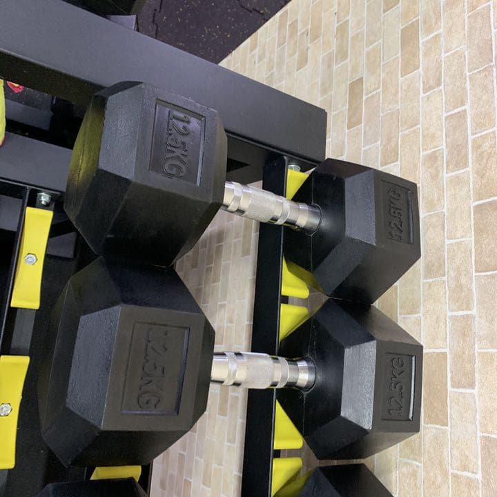 ラバーヘックス  ダンベル　　37.5kg 2個