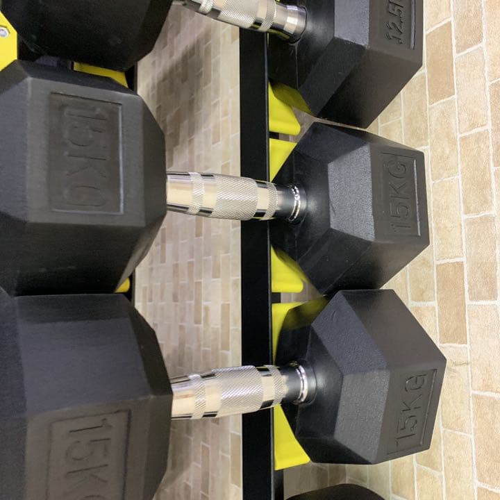 ラバーヘックス  ダンベル　　37.5kg 2個