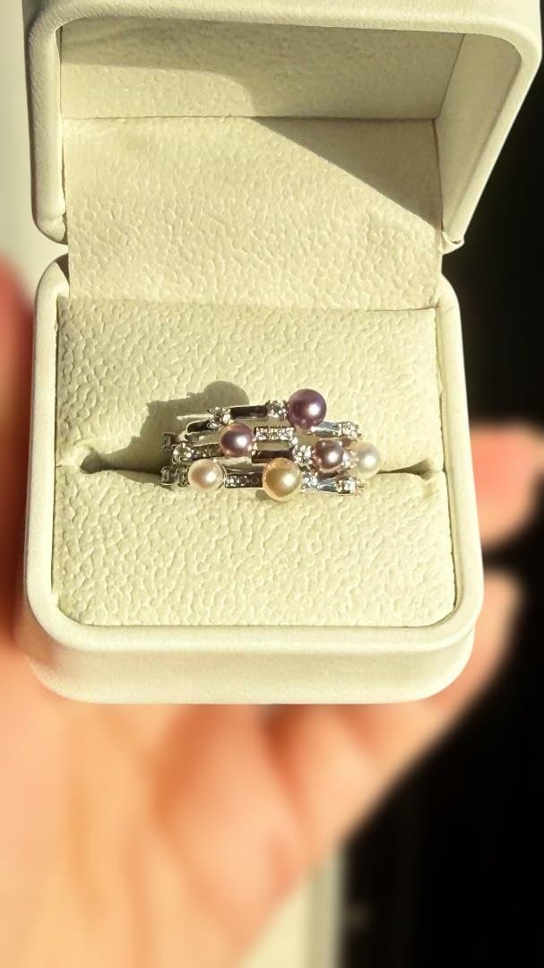 一点物】花珠級 3-5mm 天然小燈泡真珠 リング S925 / p.l.o - メルカリ